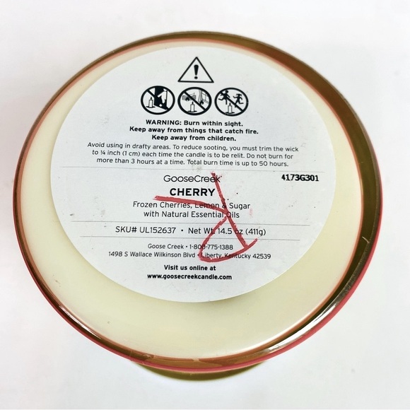 Goose Creek Cherry Popsicle 3Wick Candle - Picture 4 of 4